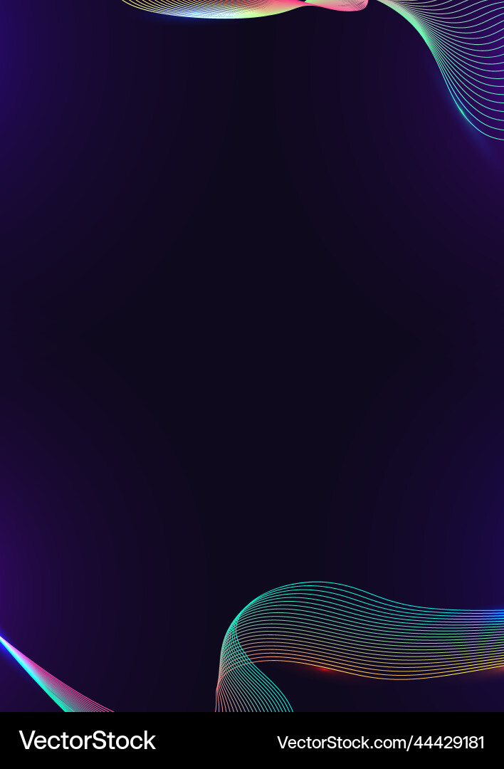 Dynamic Neon Line Pattern vector image