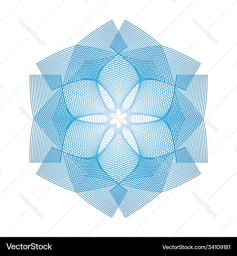Elegant Snowflake Pattern vector image