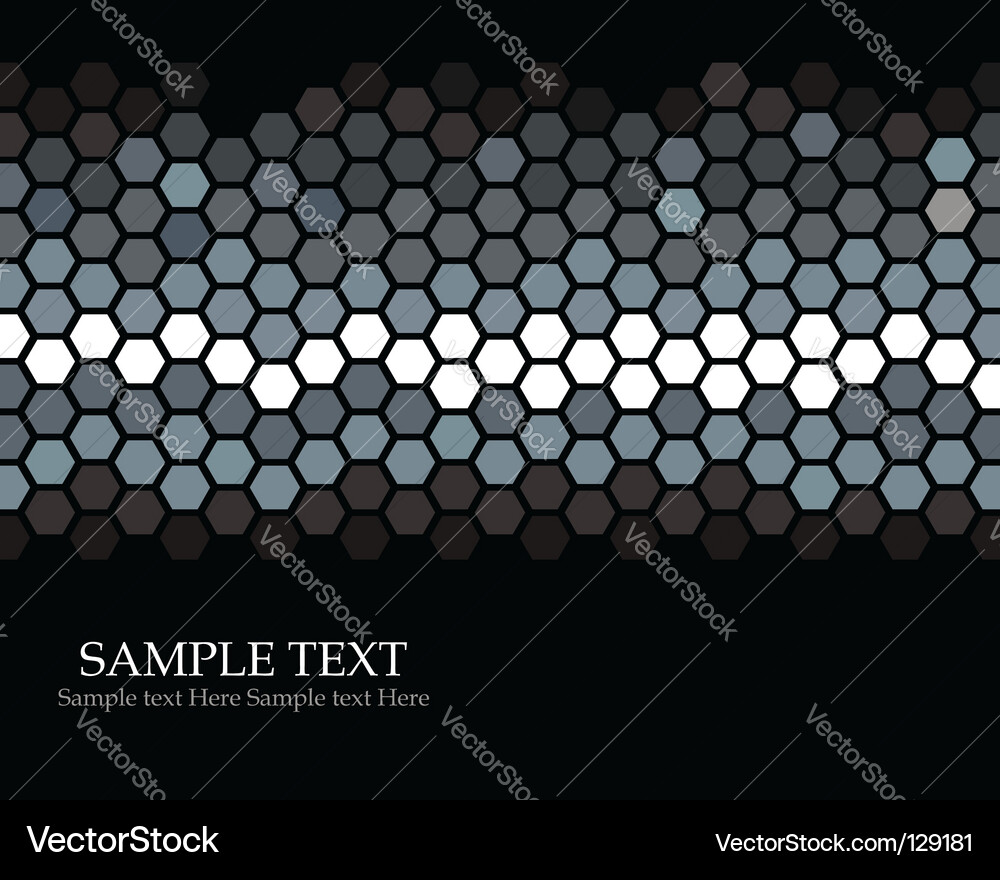 Geometric Hexagon Pattern Vector Image