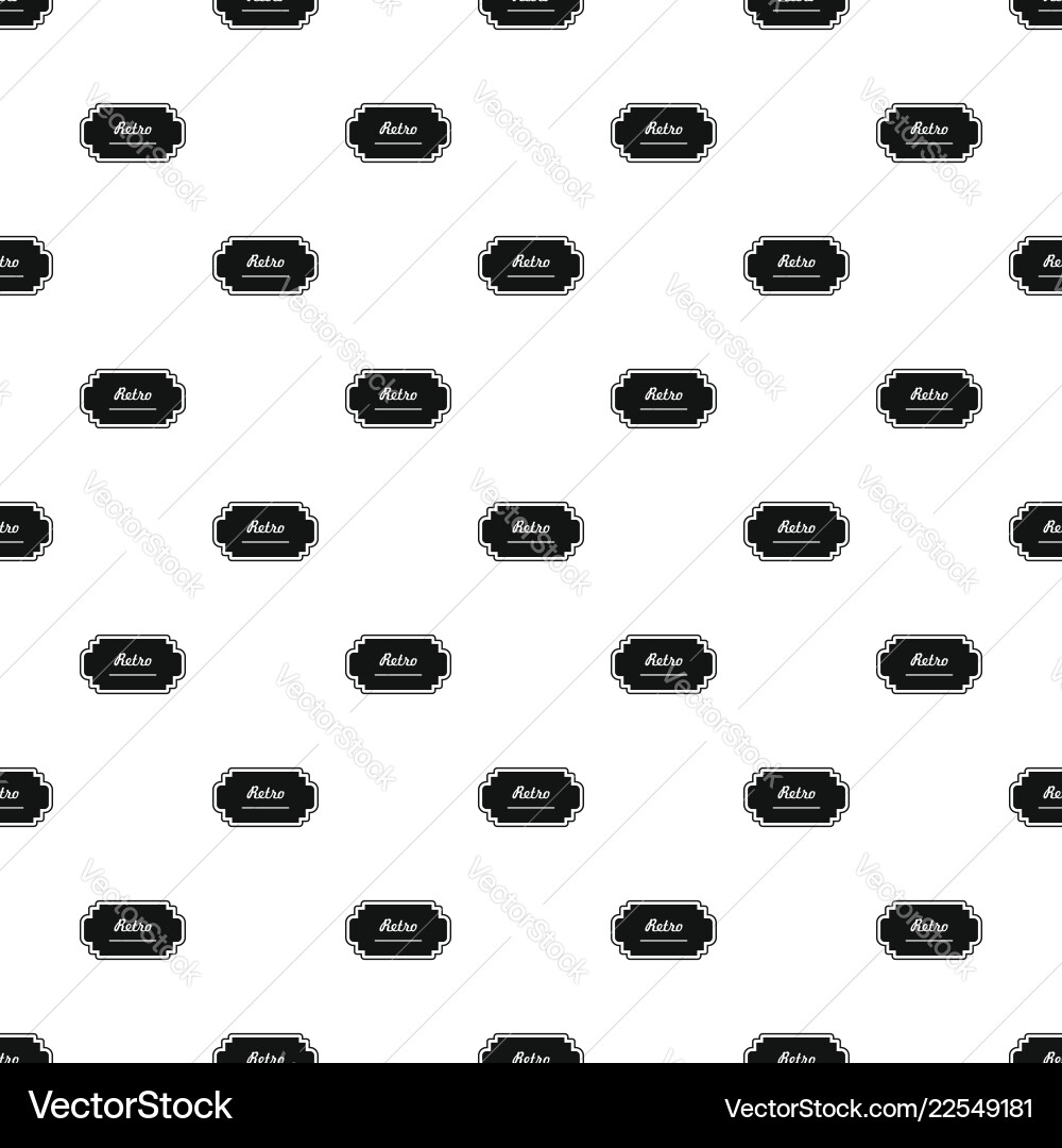 Old label pattern seamless vector image