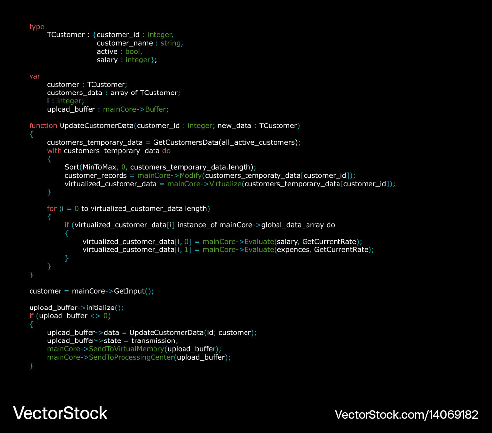 Abstrakter Hintergrund mit Programmcode vektorbild