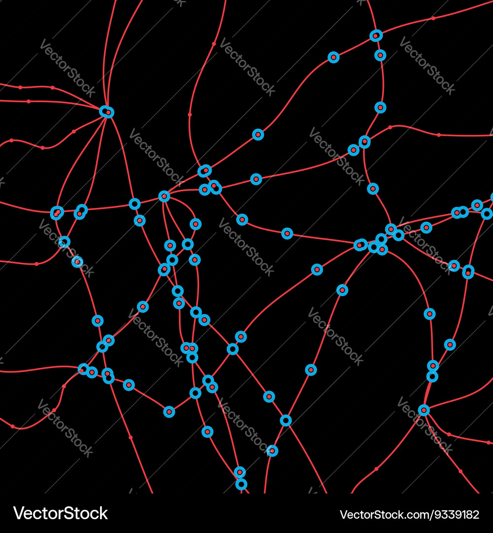 Background with grid of dotted lines Vector Image