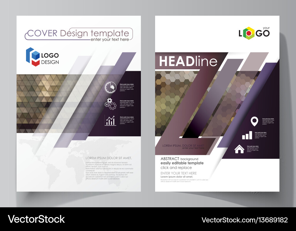 Business Templates für Broschürenmagazin Flyer Business Templates für Broschürenmagazin Flyer vektorbild