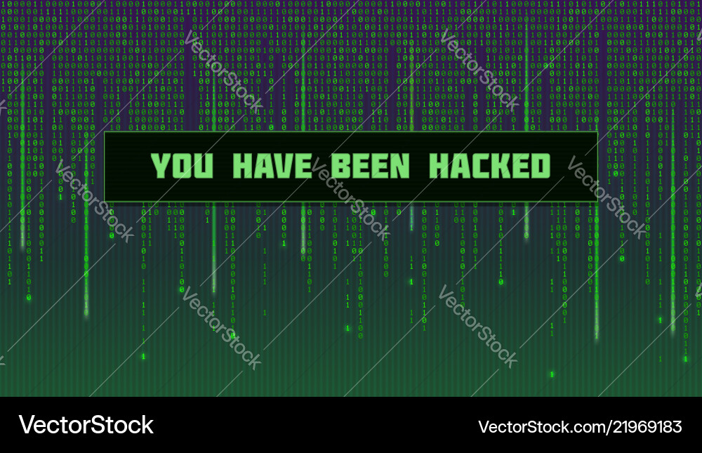 Matrix Code Screen vector image