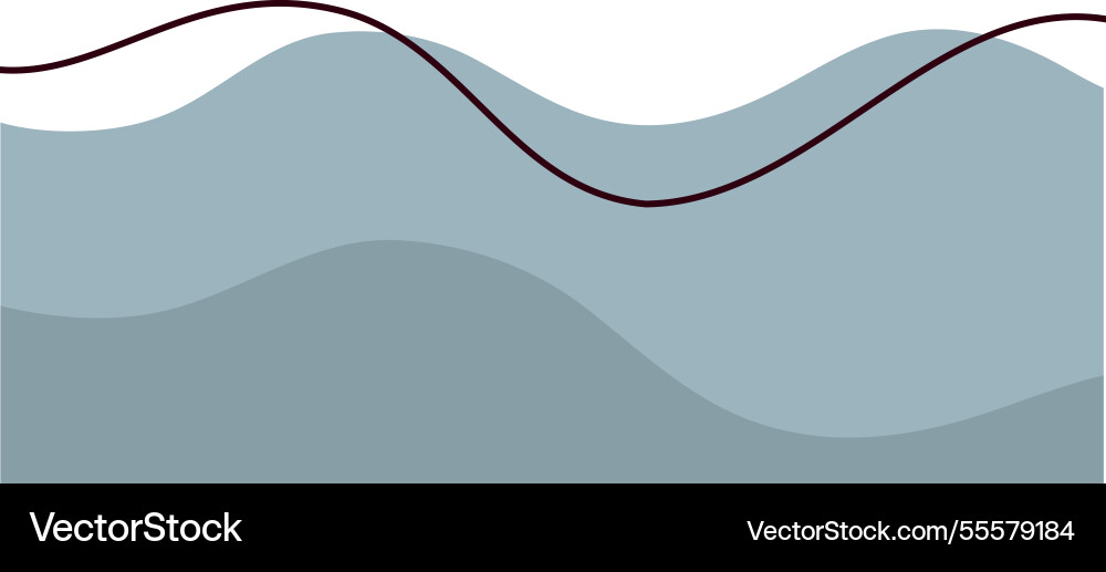 Abstract blue gradient blob shape icon Vector Image