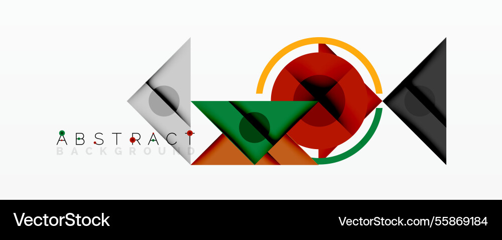 Abstract geometric composition with overlapping Abstract geometric composition with overlapping Vector Image
