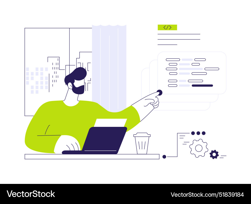 Devops engineering abstract concept Devops engineering abstract concept vector image