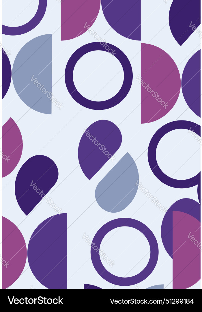 Seamless pattern with abstract geometric shapes Vector Image