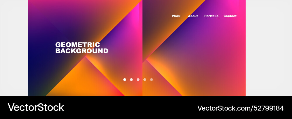 Triangle minimal web site page background design Triangle minimal web site page background design vector image