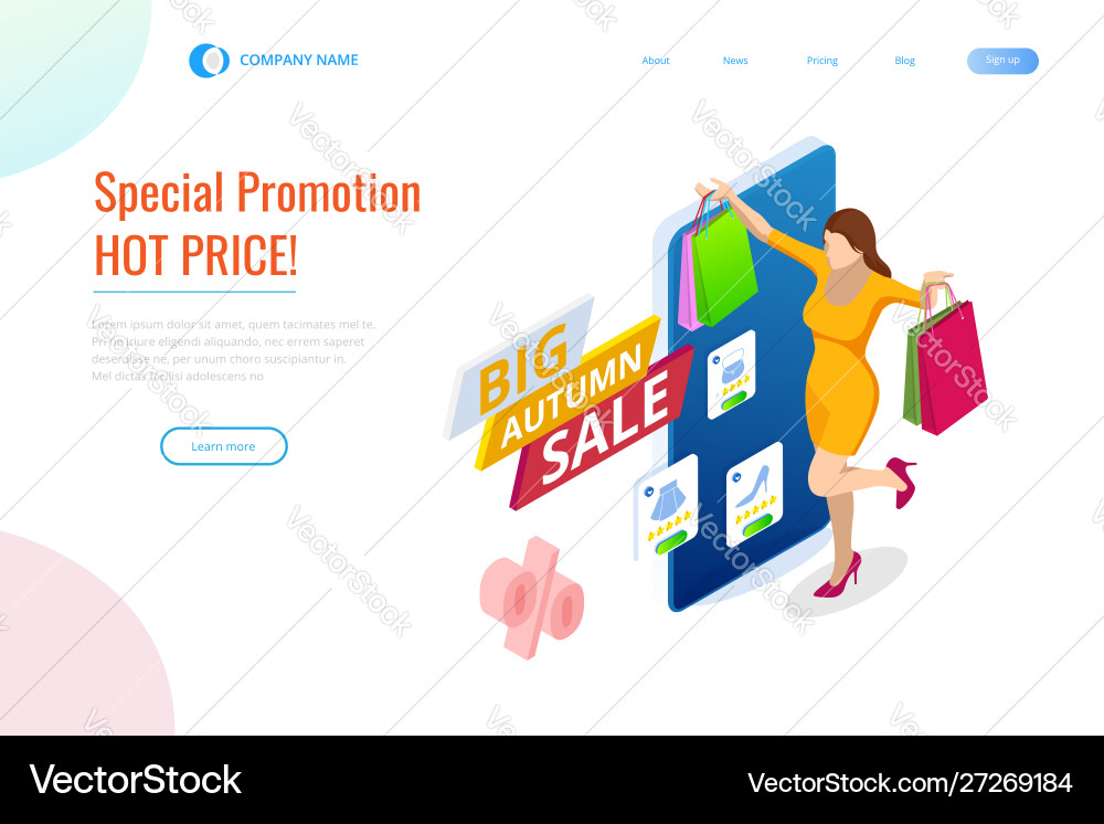 Web page design templates collection autumn Web page design templates collection autumn vector image