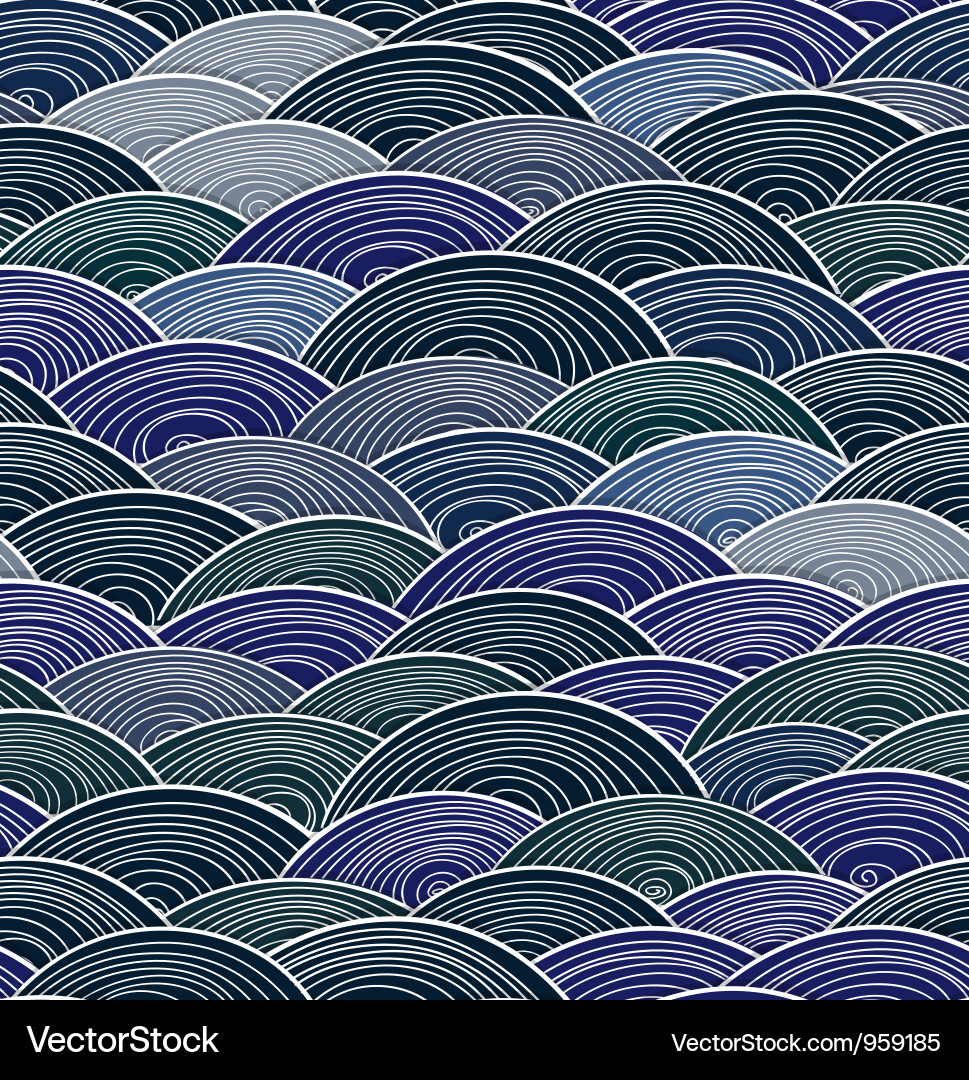 Dark Wave Pattern vector image