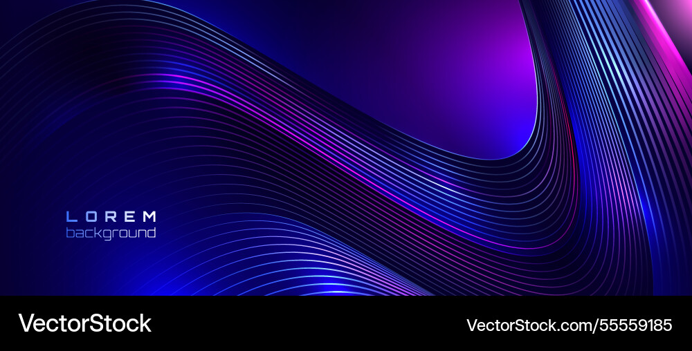 Dark Wavy Abstract Background Vector Image