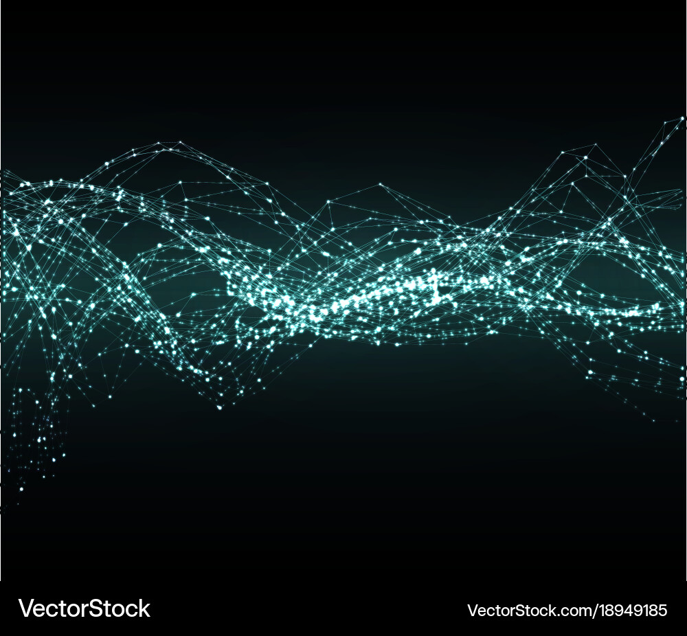 Dynamic Polygon Flow Vector Image