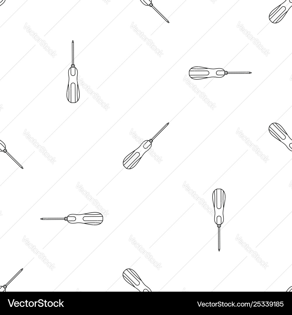 Screwdriver pattern seamless Screwdriver pattern seamless vector image