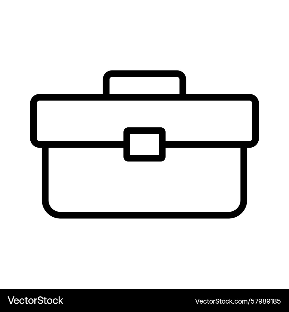 Simple outline of a toolbox for practical use Simple outline of a toolbox for practical use Vector Image
