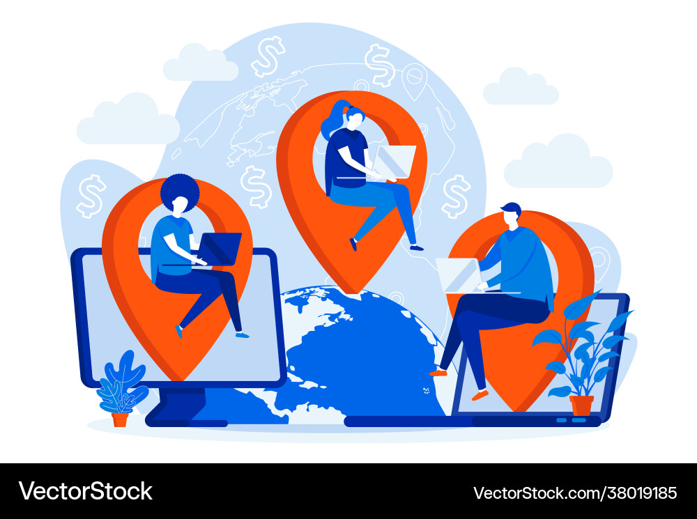 Software Development Team Concept vector image