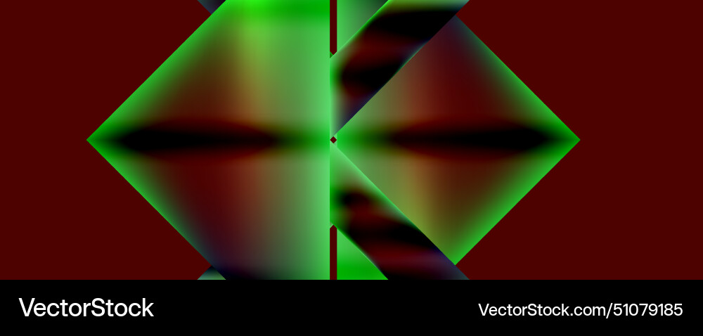 Symmetrical green and red triangle pattern Symmetrical green and red triangle pattern Vector Image