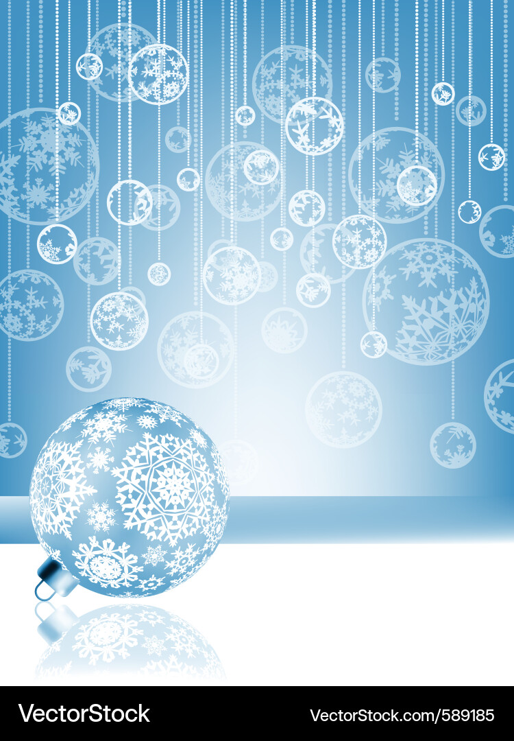 Weihnachten Baubles Hintergrund Vektorbild
