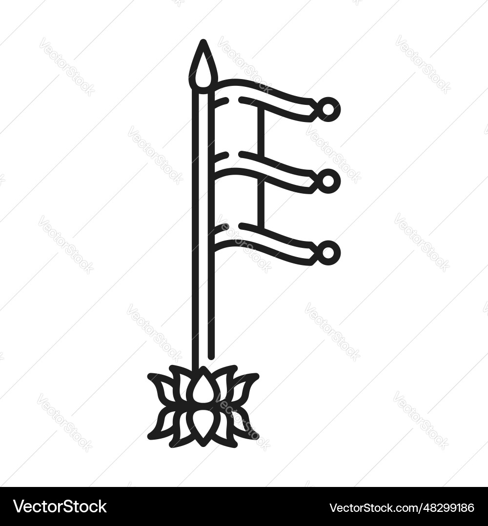 Buddhismus Religion Symbol dhwaja stambha flag Buddhismus Religion Symbol dhwaja stambha flag vektorbild