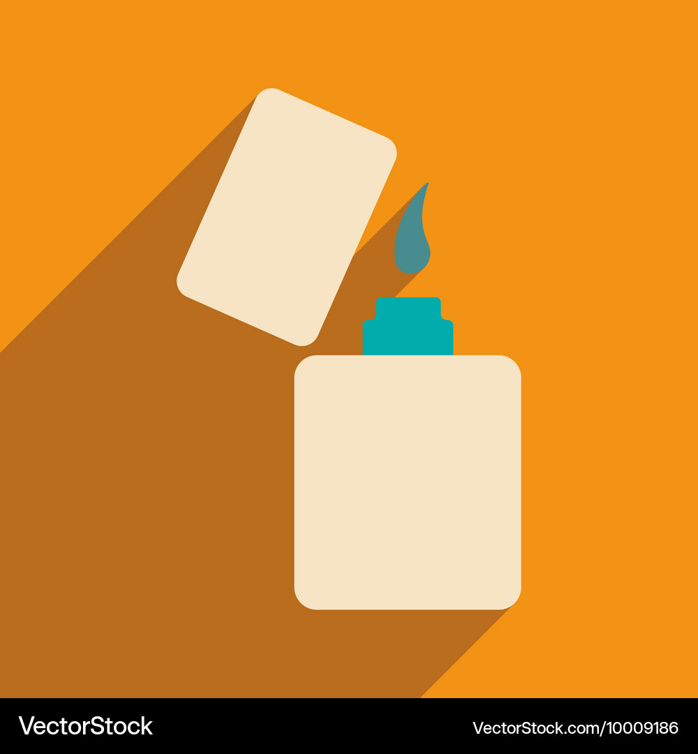 Flat with shadow icon and mobile application Vector Image