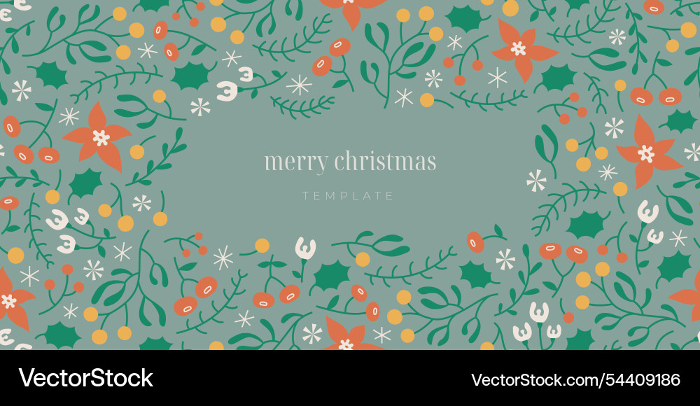 Merry christmas and happy new year greeting card Merry christmas and happy new year greeting card vector image