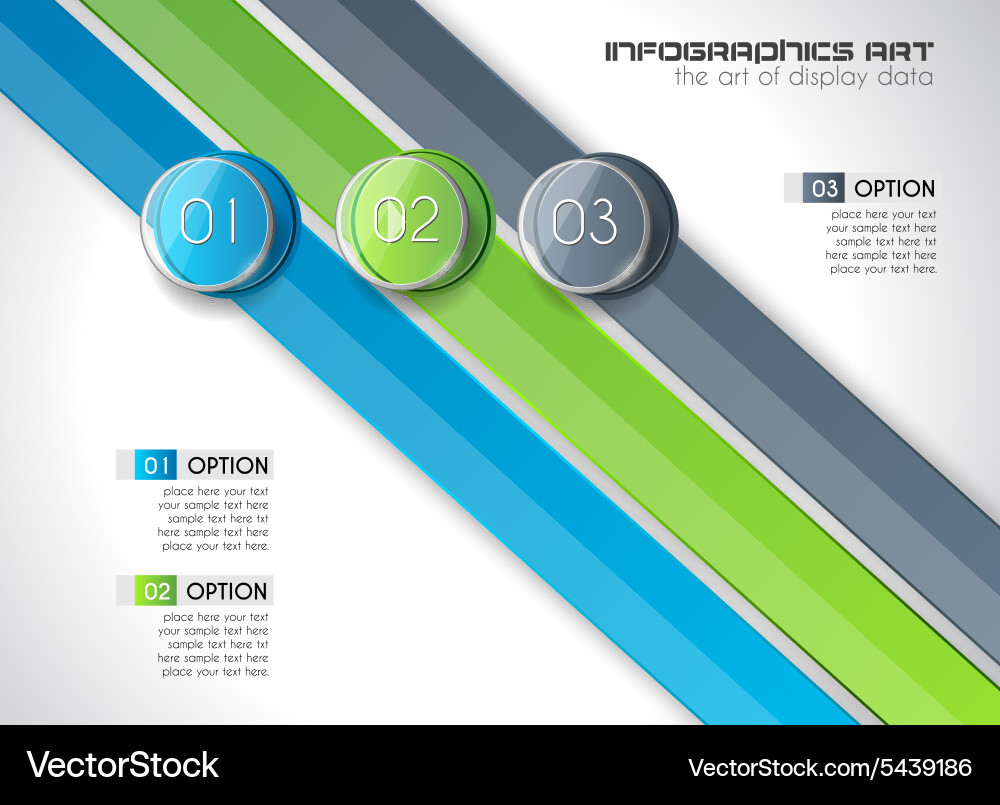 Modern abstract infographic template to display vector image