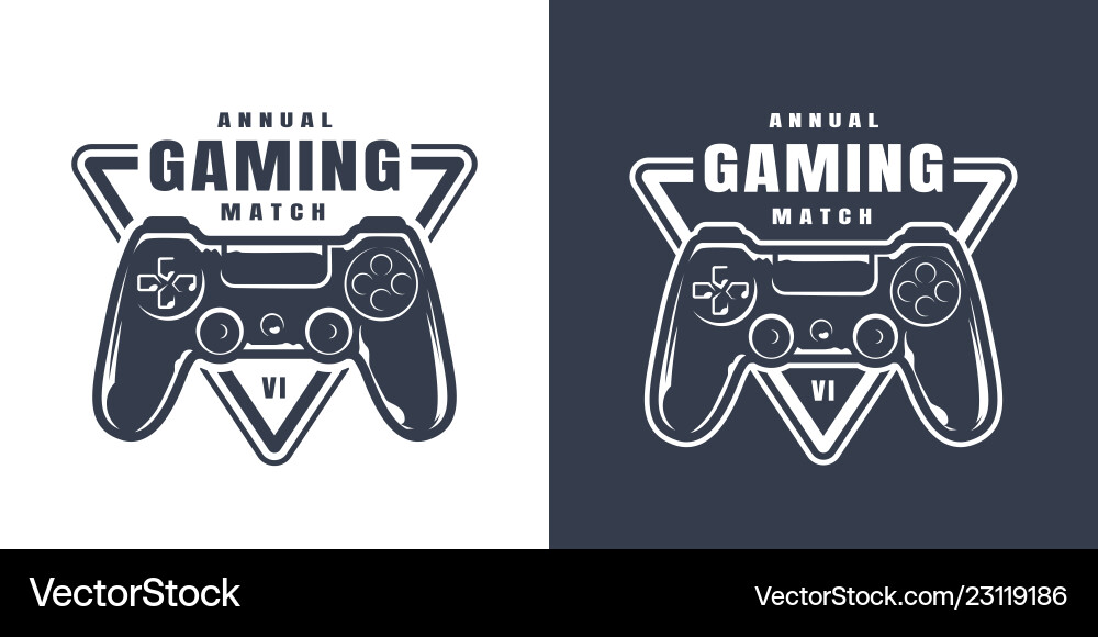 Retro Game Controller Print vector image
