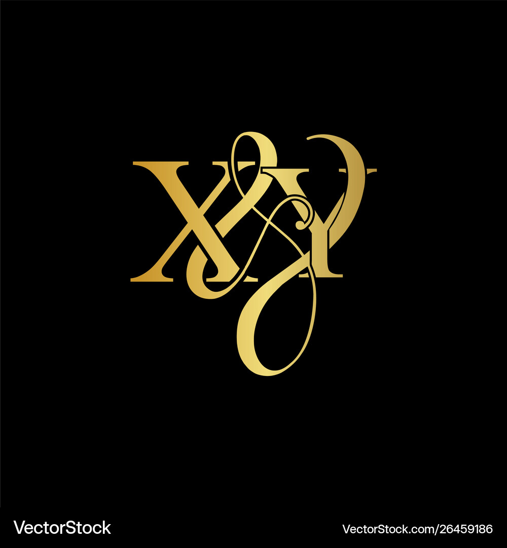 Xy x y logo initial mark – Royalty-Free Vector | VectorStock