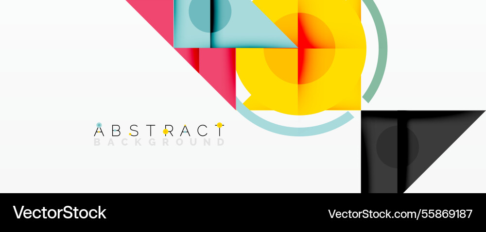 Abstract geometric composition with intersecting Abstract geometric composition with intersecting vector image
