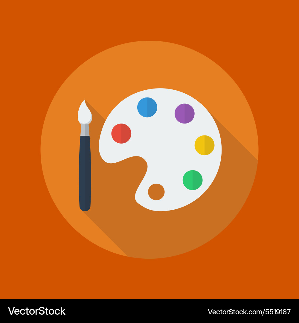 Art Palette Icon - Colorful – Royalty-Free Vector | VectorStock, image size:1000x1080