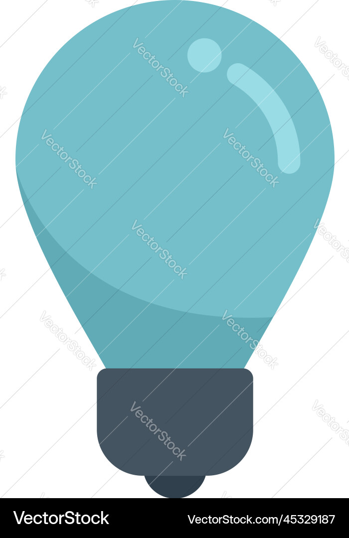 Bulb icon flat computer interface Vector Image