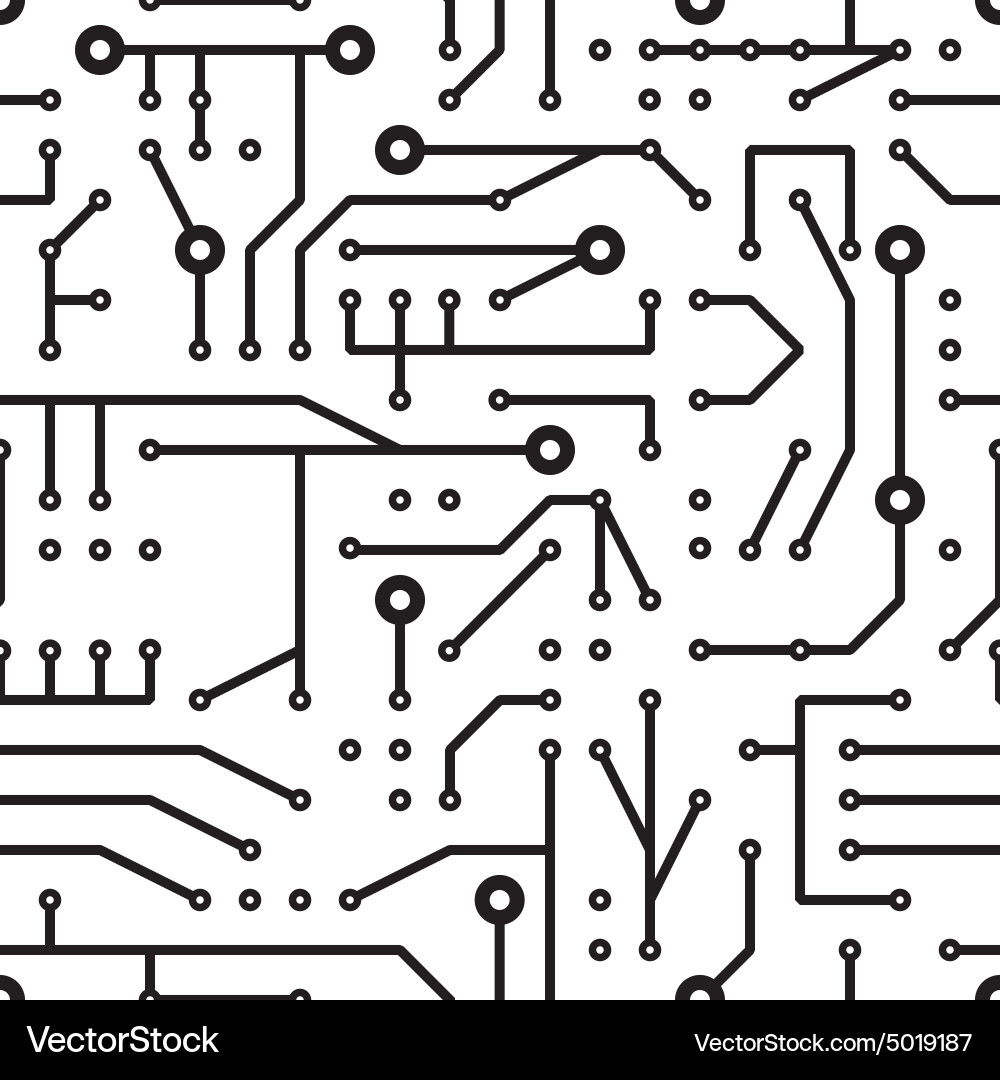Electronic Circuit Pattern vector image