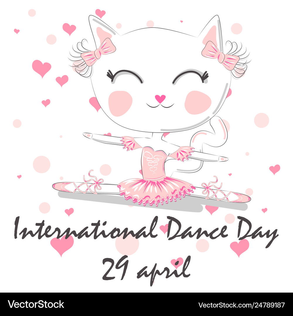 Internationaler Tanztag april 29 Design Template Internationaler Tanztag april 29 Design Template vektorbild