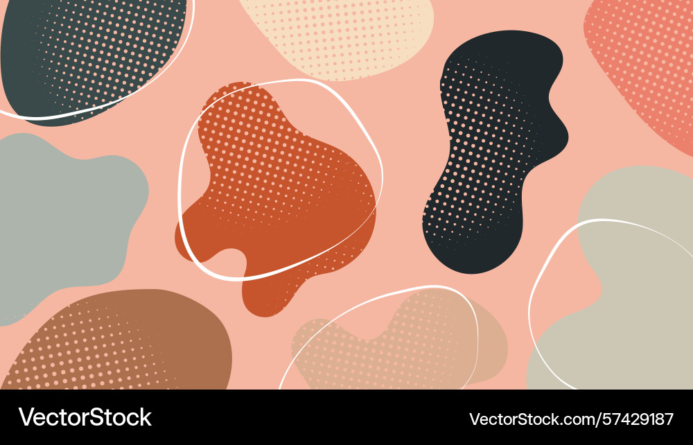 Playful blob halftone background Playful blob halftone background Vector Image