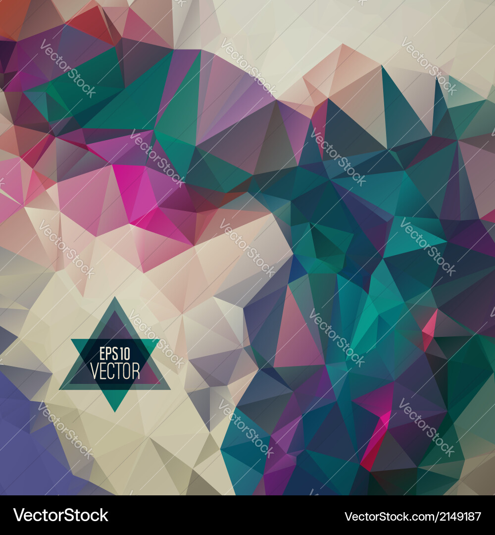 Retro pattern of geometric shapes vector image