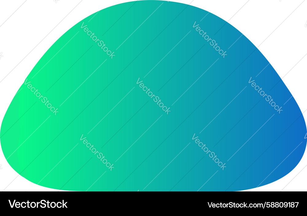 Smooth Gradient Blob Shape Vector Image