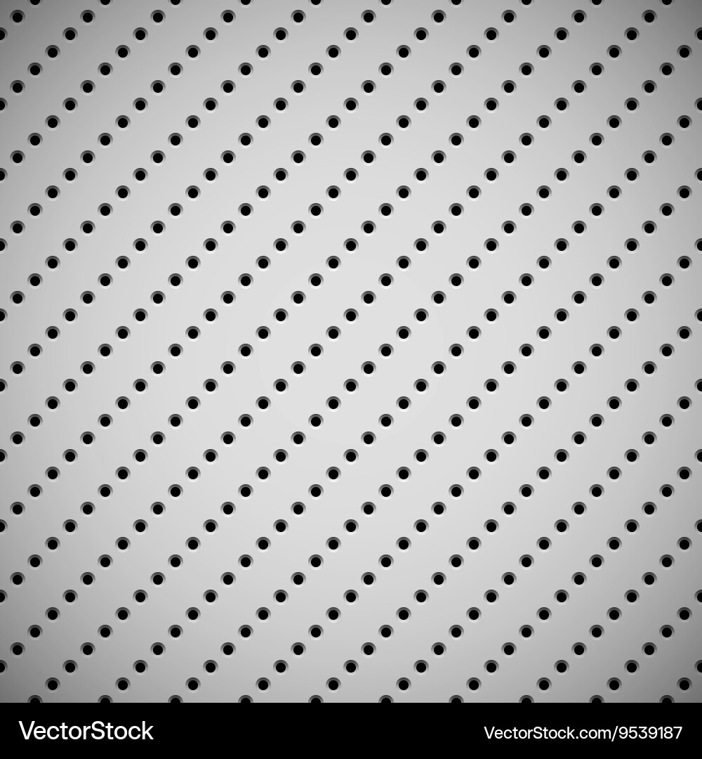 White background with perforated pattern Vector Image