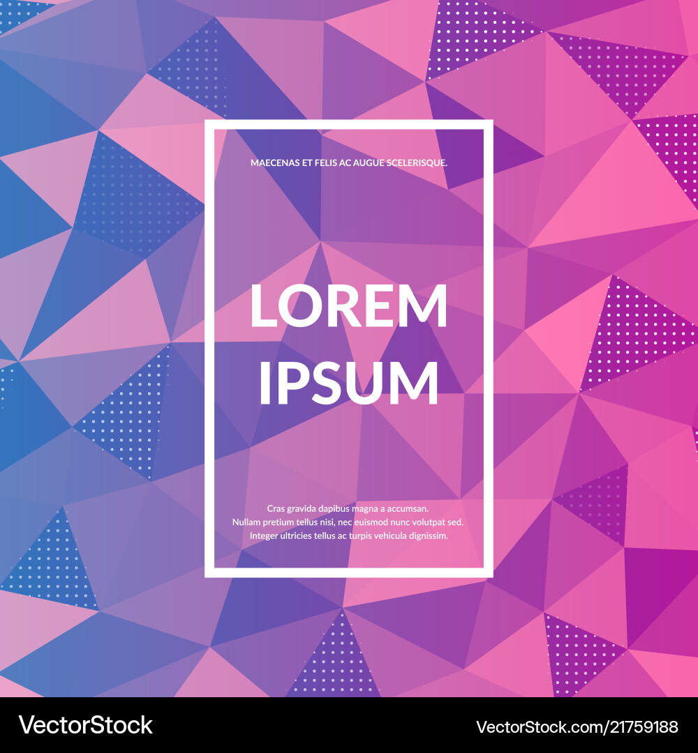 Abstract triangles mosaic gradient background Abstract triangles mosaic gradient background vector image