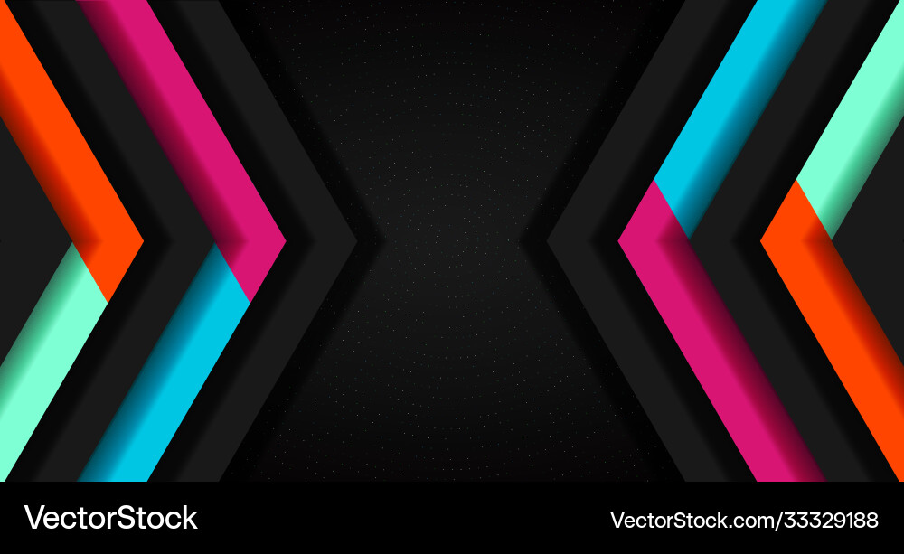 Abstract vibrant color triangle geometric overlap Abstract vibrant color triangle geometric overlap vector image
