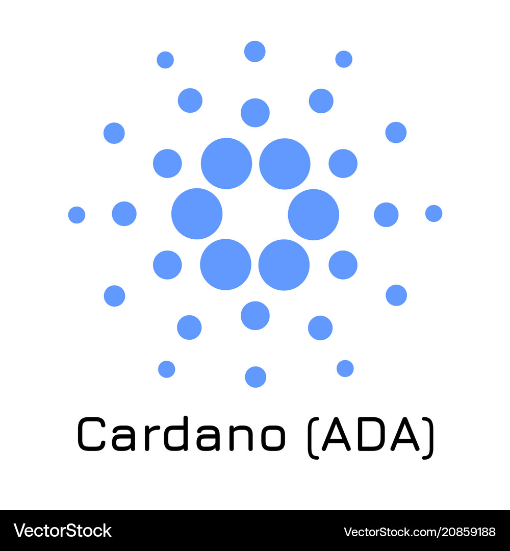 Cardano ADA Crypto Icon – Royalty-Free Vector | VectorStock