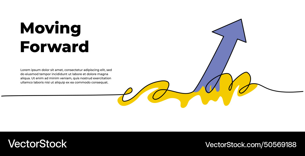 Continuous line design of arrow pointing up one Continuous line design of arrow pointing up one vector image