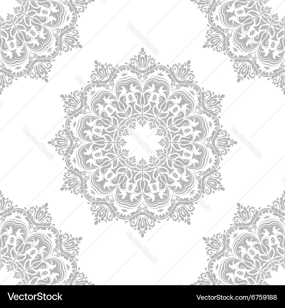 Damask seamless pattern Vector Image