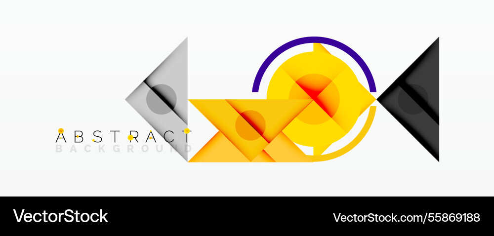 Geometric abstract design with layered triangles Geometric abstract design with layered triangles Vector Image