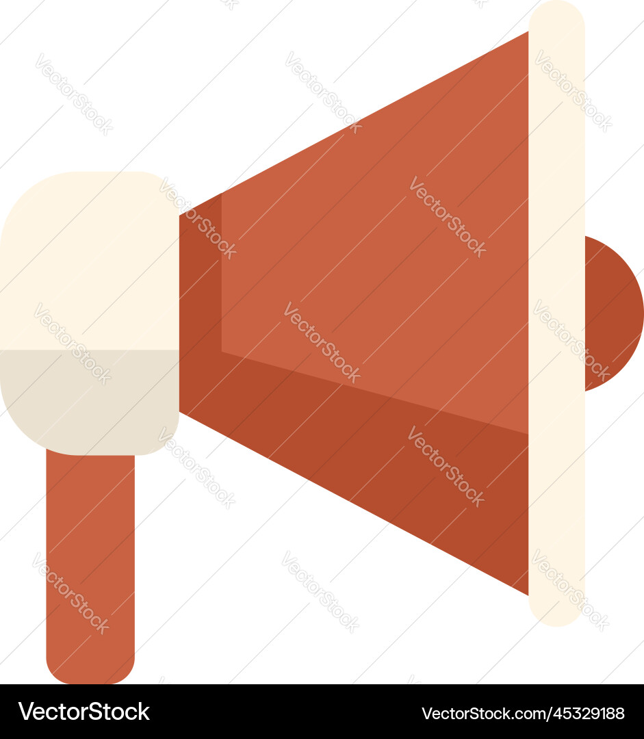 Megaphone icon flat computer interface Vector Image