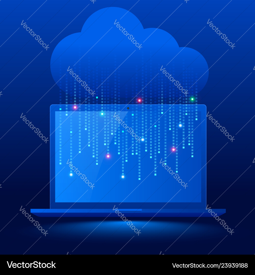 Modern cloud technology and networking concept Modern cloud technology and networking concept vector image
