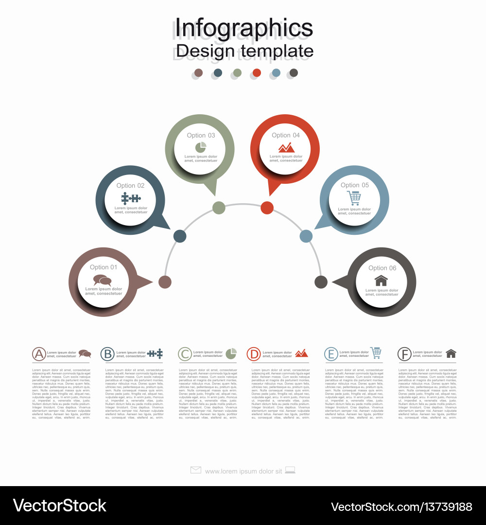 Modern Infographic Template - Data Visualization vector image