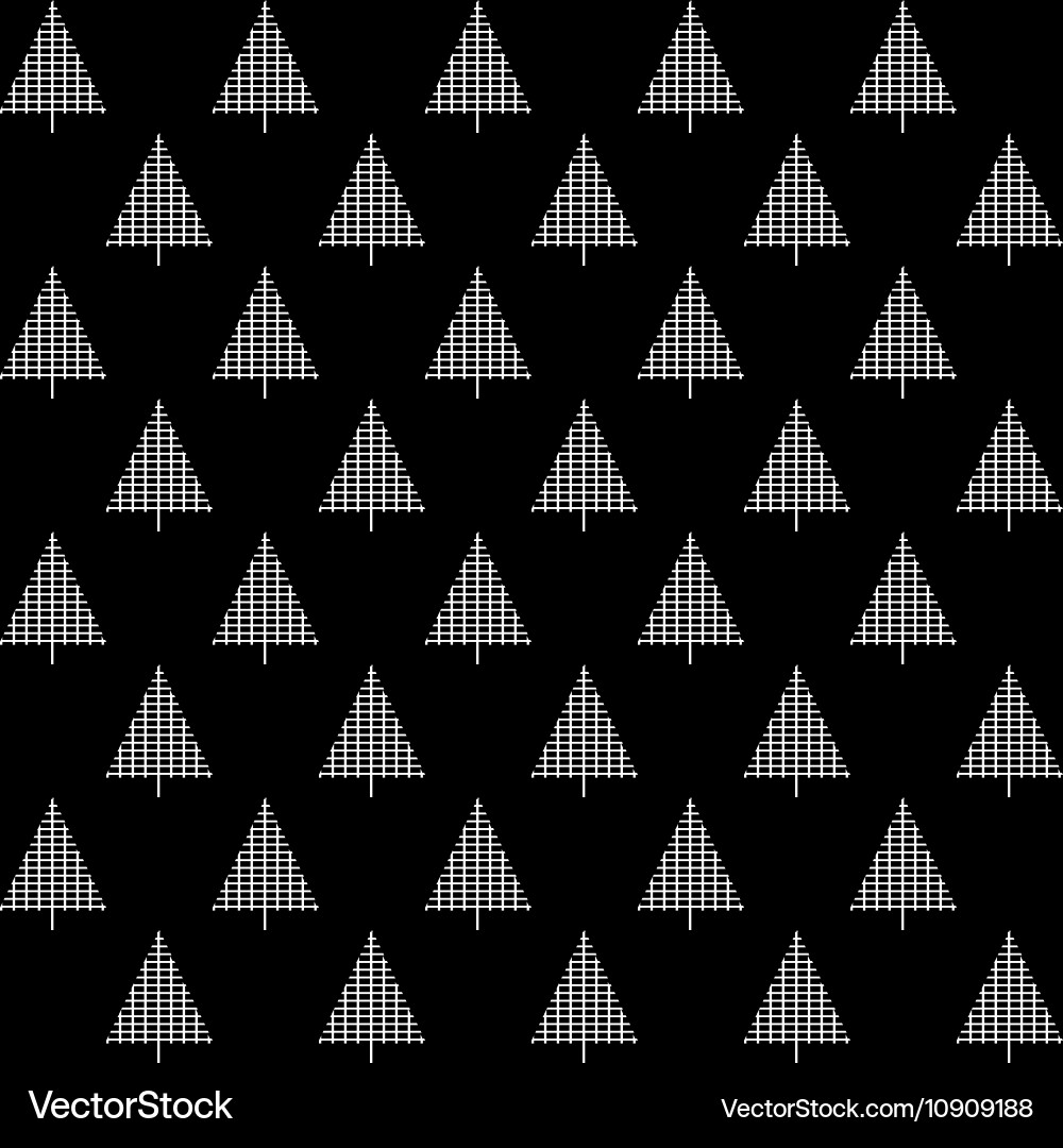Seamless pattern with fir trees isolated vector image