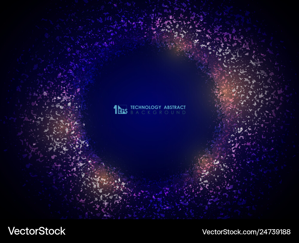 Technology particle circle abstract background Technology particle circle abstract background vector image