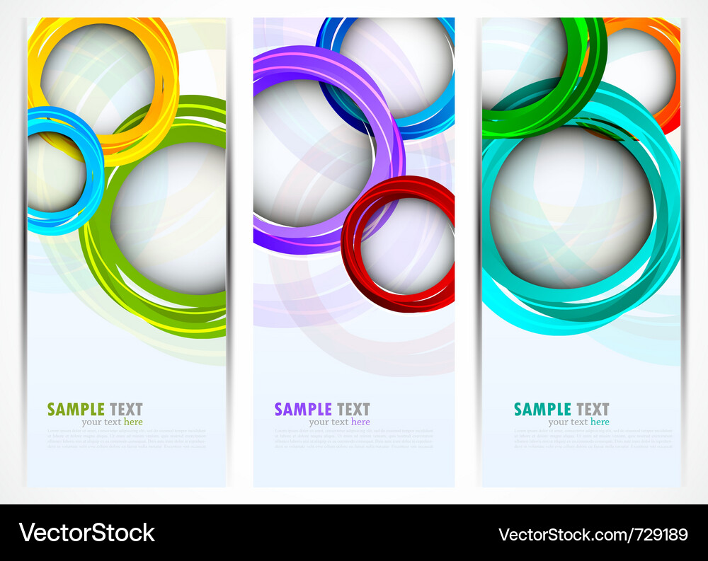 Colorful Celebration Banners Vector Image