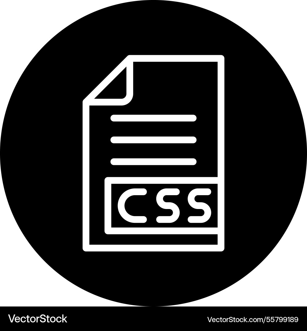 Css icon design vector image